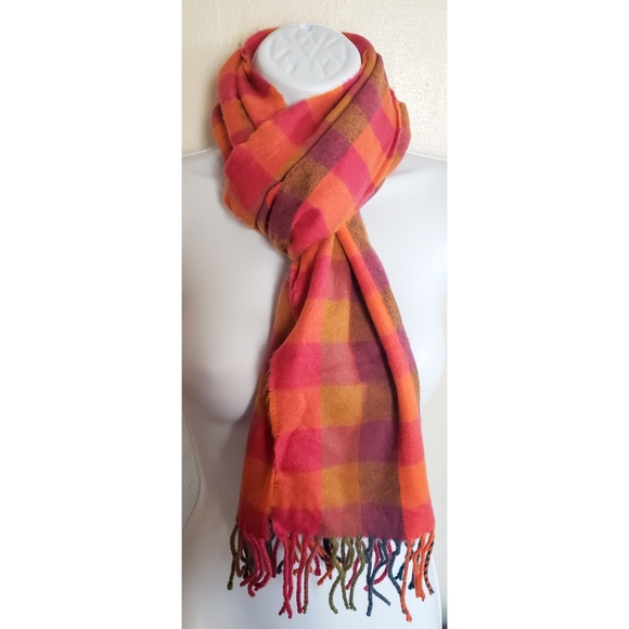 NEW!!! Multicolor Plaid Scarf - Picture 4 of 10